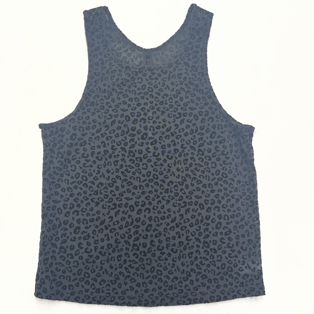 Zyia Active Sheer Leopard Tank Womens Small Athleisure Fitness Outdoors Running